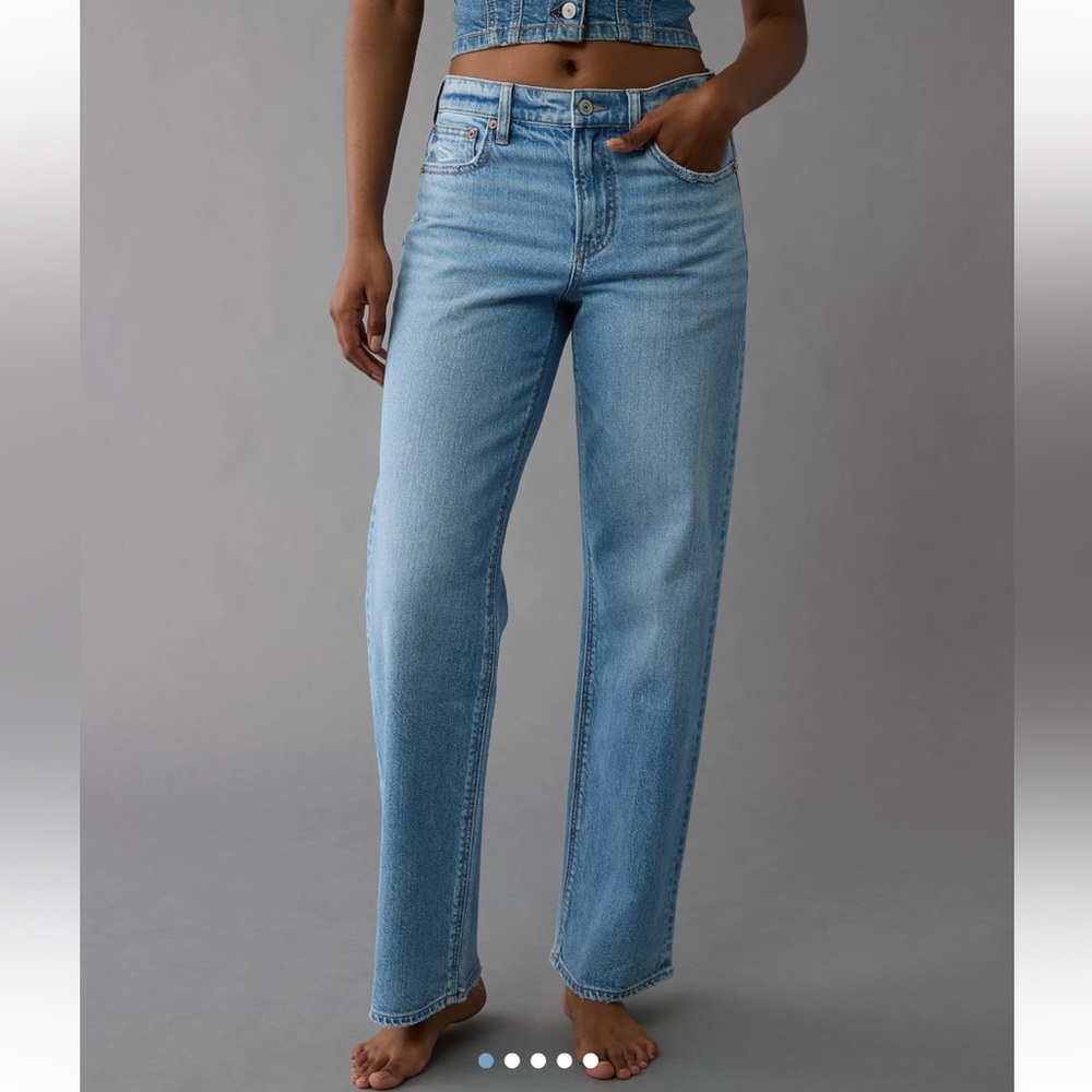 American Eagle Striged Stovepipe Jeans - X Long